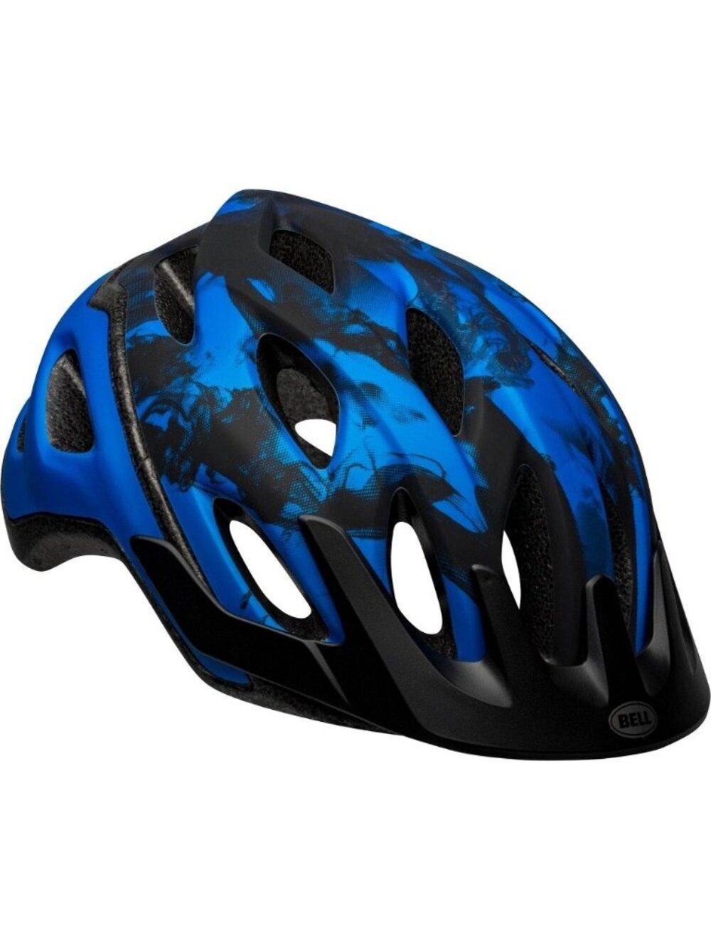 Bell Youth Frenzy Bicycle Helmet Blue Camo Lightweight Adjustable Ages 8+